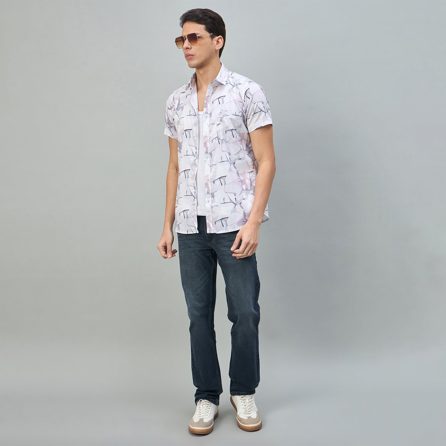 Duke Urban Men Half Sleeve Cotton Shirt (SDO2PRN)