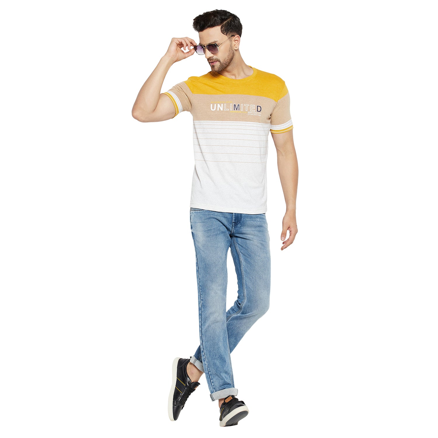 Duke Urban Men Half Sleeve Cotton T-shirt (LF5471)