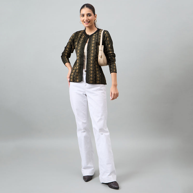 Duke Urban Women Full Sleeve Front Open Regular Cardigan (SDS1364)