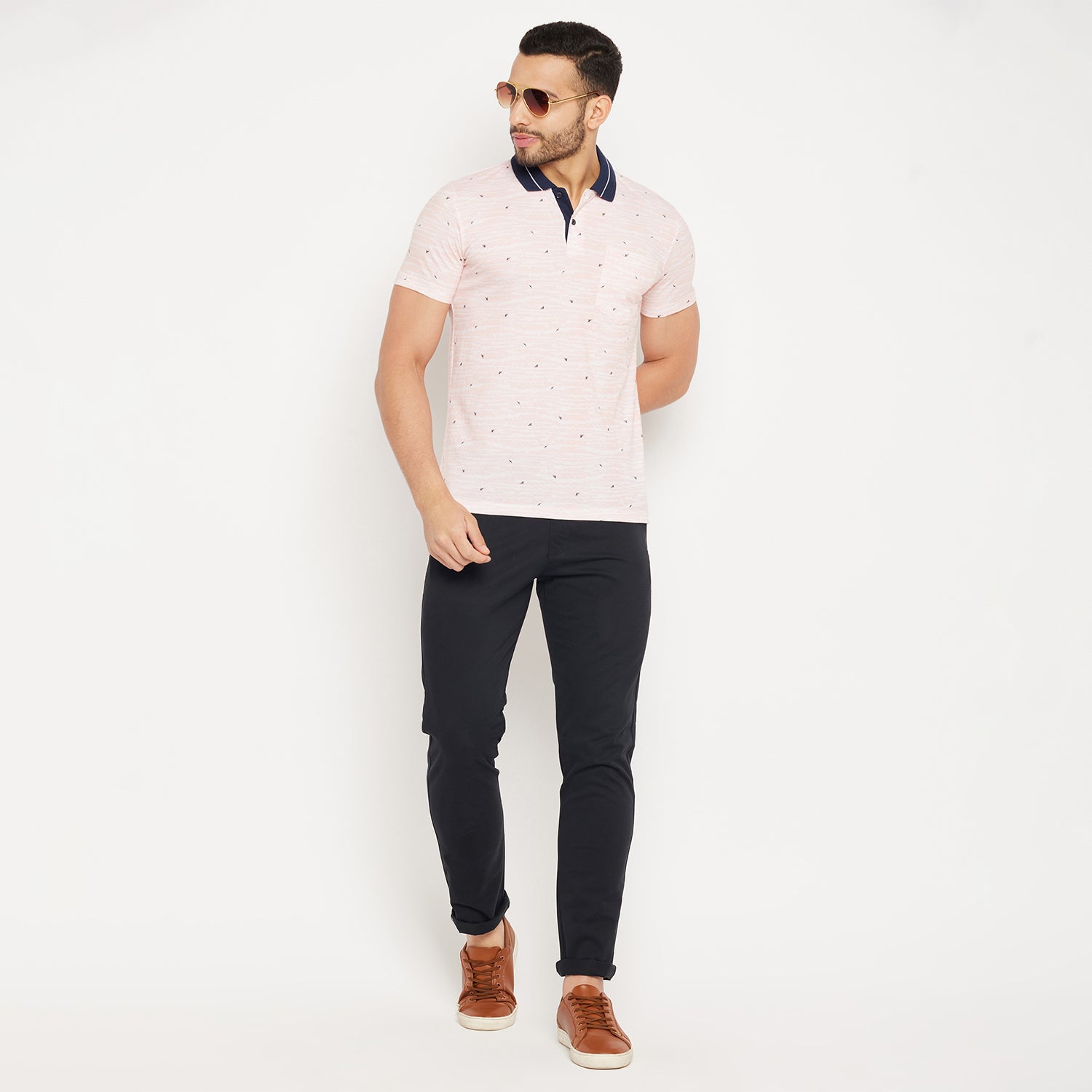 Duke Stardust Men Half Sleeve Polo Neck Cotton T-shirt (4260)