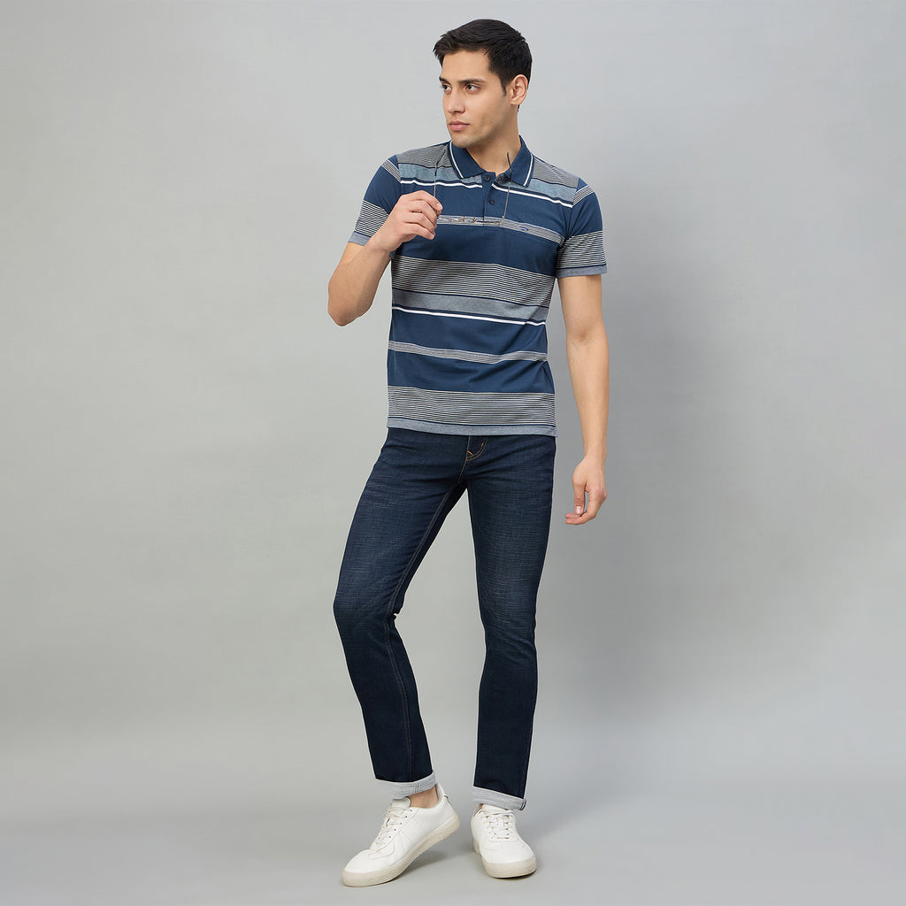 Duke Men Half Sleeve Cotton Regualr Fit Casual T-shirt (MLF1174)