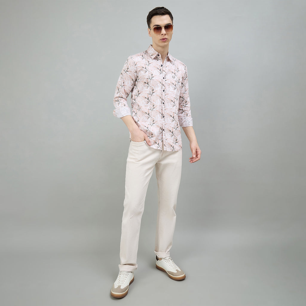 Duke Urban Men Floral Print Full Sleeve Slim Shirt (SDO6PRIE)