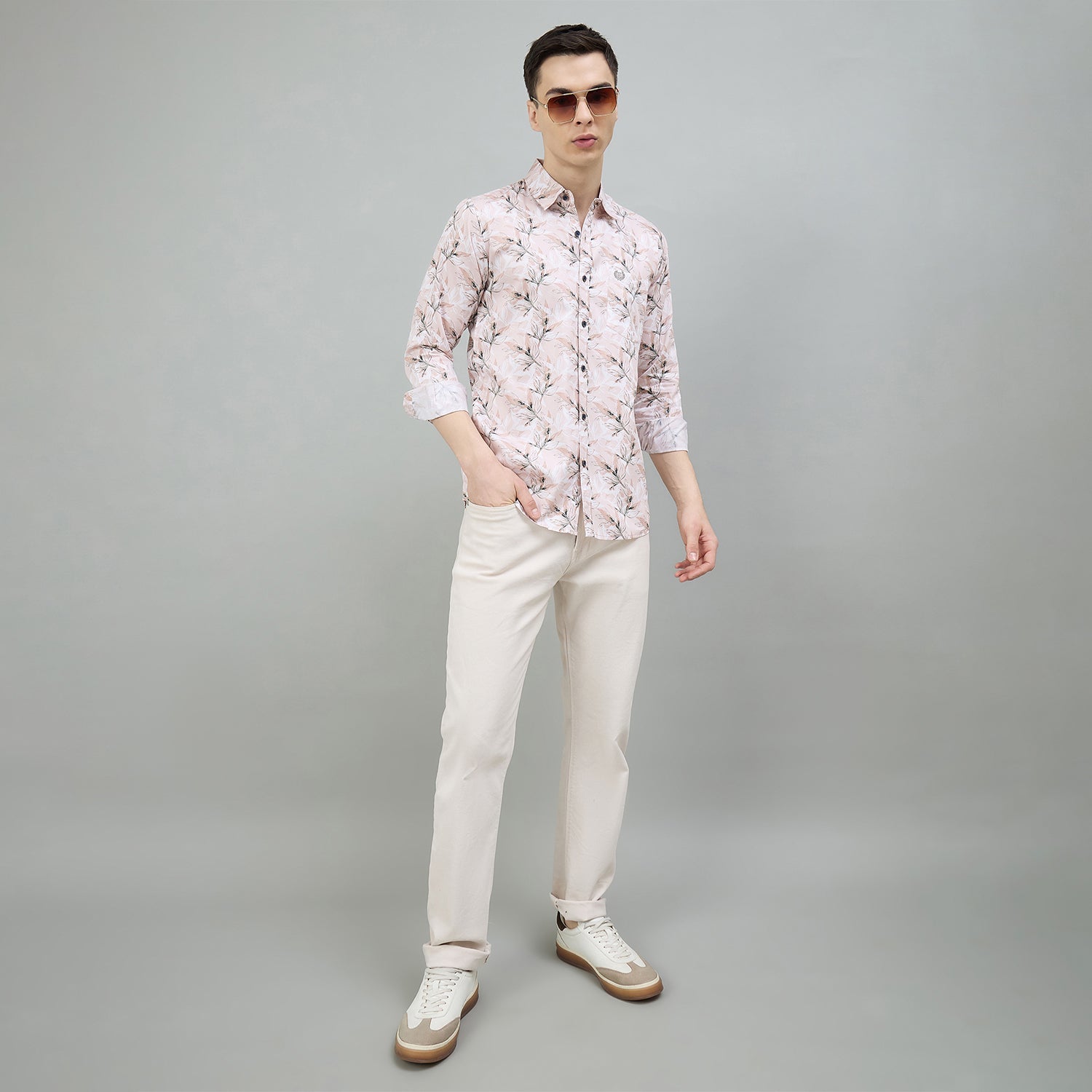 Duke Urban Men Floral Print Full Sleeve Slim Shirt (SDO6PRIE)