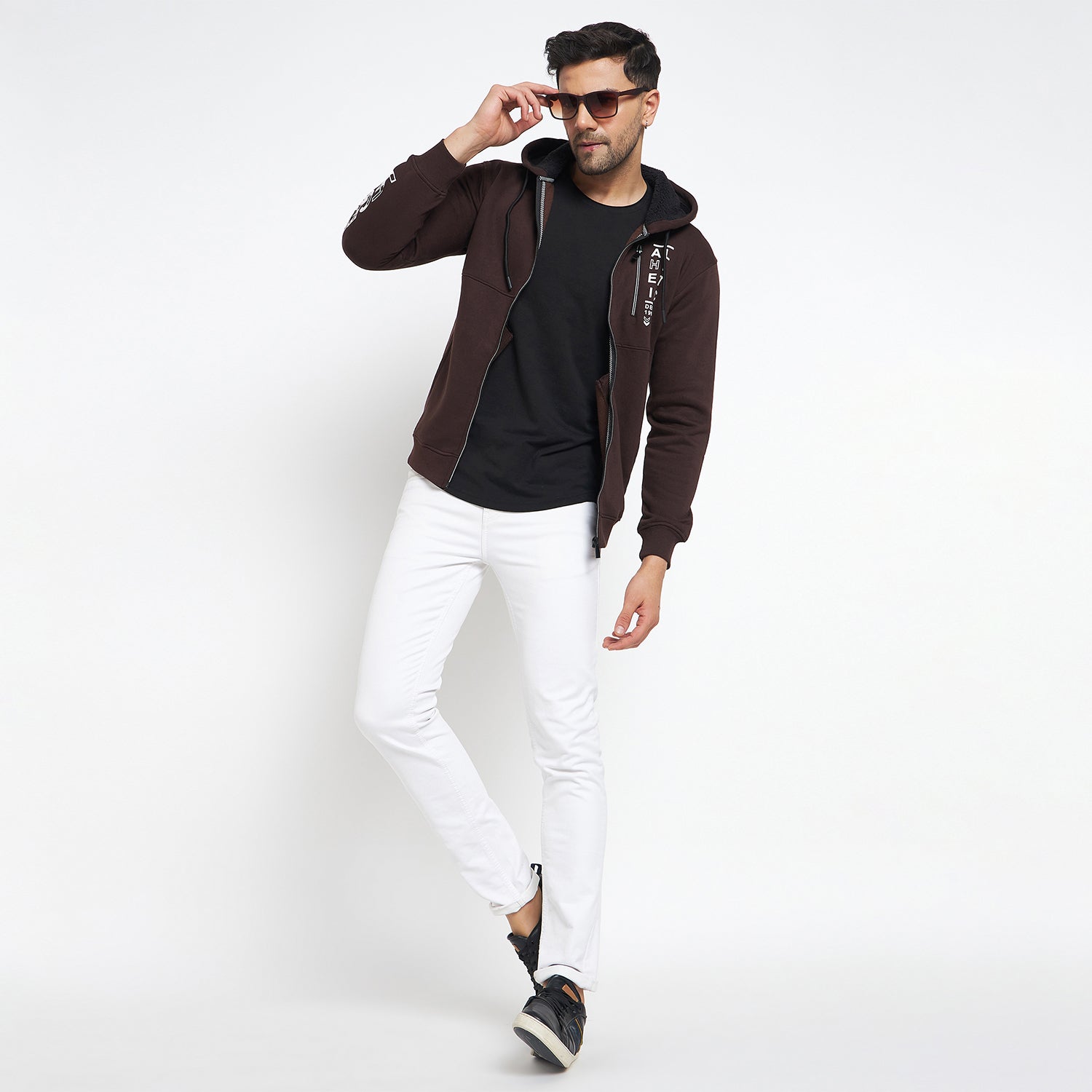 Duke Urban Men Hooded Zipper Sweatshirt (LF6261)