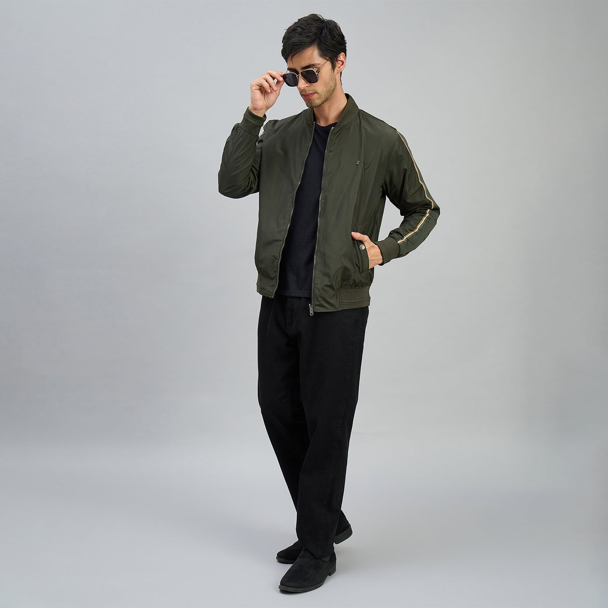 Duke Men Full Sleeve Regular Fit Reversible Jacket (SDZ3234)