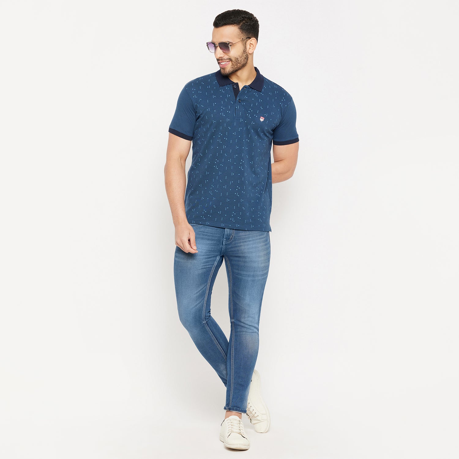 Duke Stardust Men Half Sleeve Polo Neck Cotton T-shirt (3966)
