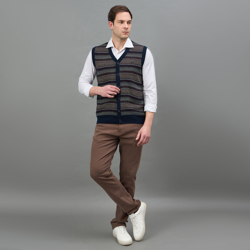 Duke Urban Men Sleeveless V Neck Sweater (SDS2160)