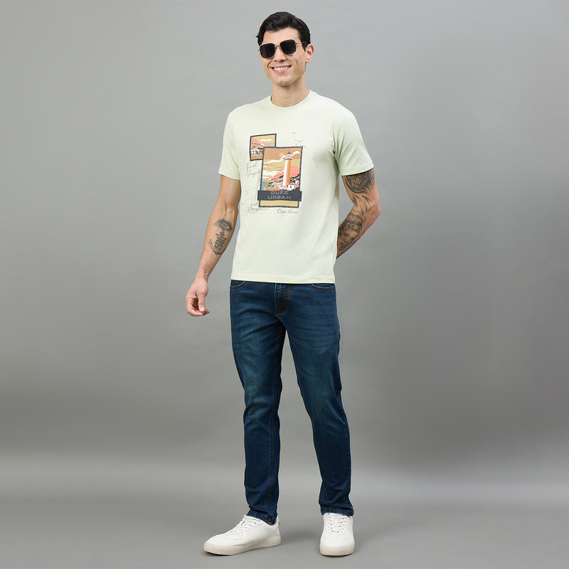 Duke Urban Men Round Neck Half Sleeve Slim T-Shirt (LF7526)