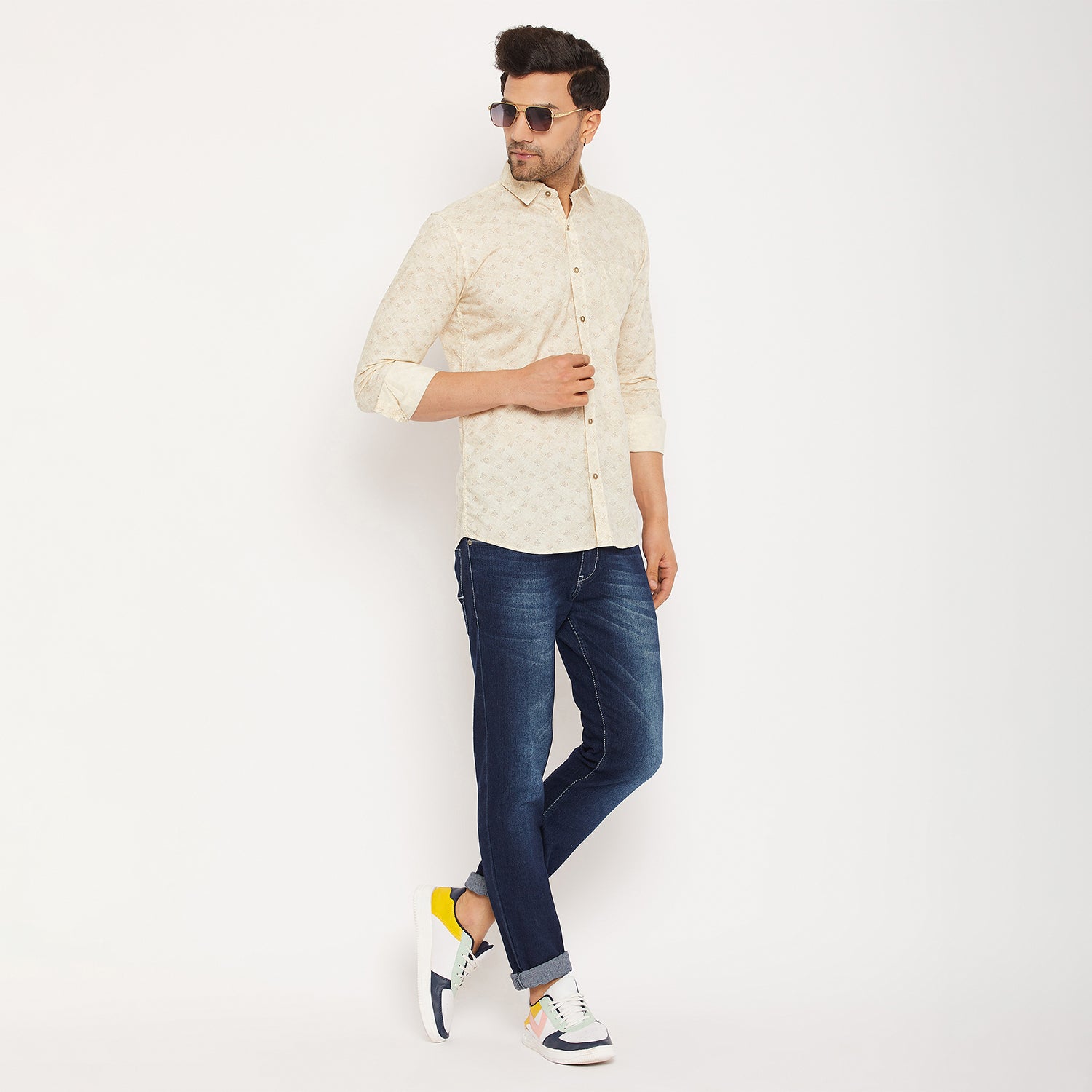 Duke Urban Men Full Sleeve Cotton Shirt (SDO8PRSB)