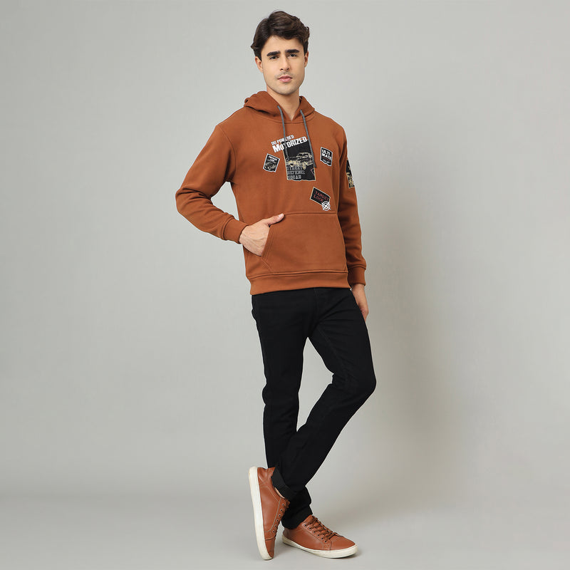 Duke Urban Men Hooded Regular Sweatshirt (LF6369)
