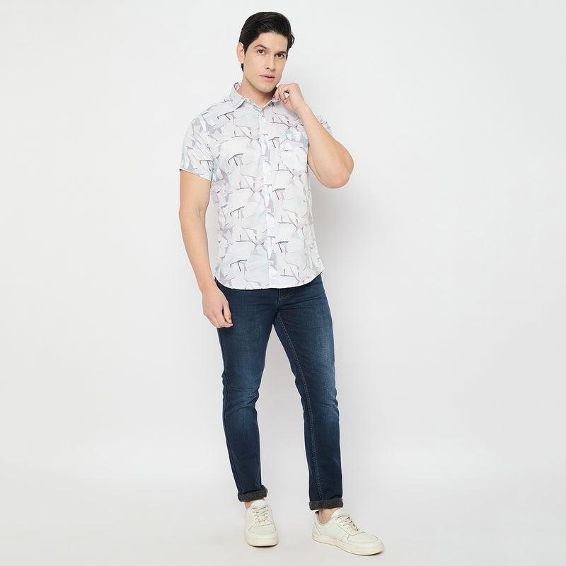 Duke Urban Men Half Sleeve Cotton Shirt (SDO2PRN)