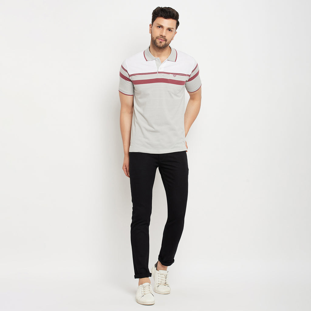 Duke Stardust Men Polo Neck Half Sleeve Cotton T-shirt (LF5839)