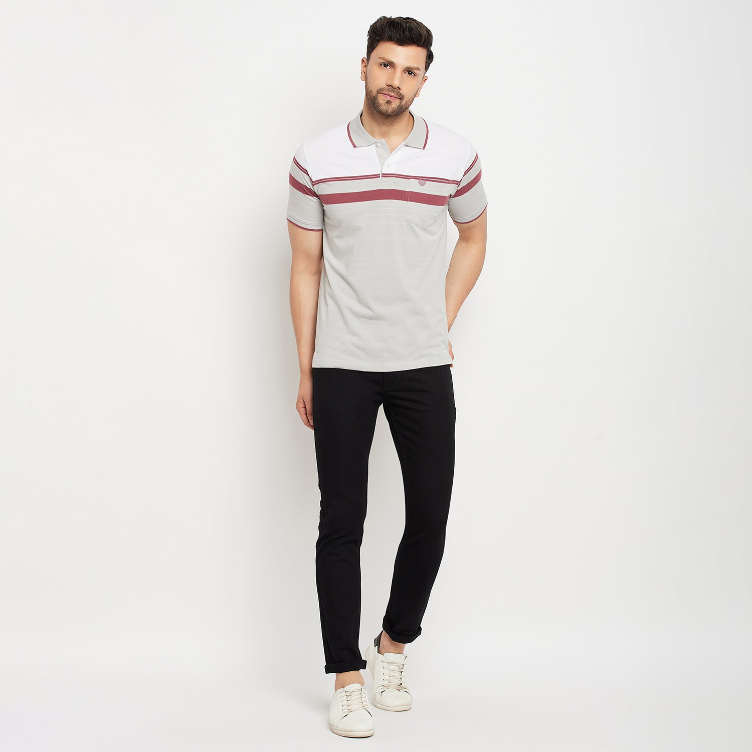Duke Stardust Men Polo Neck Half Sleeve Cotton T-shirt (LF5839)