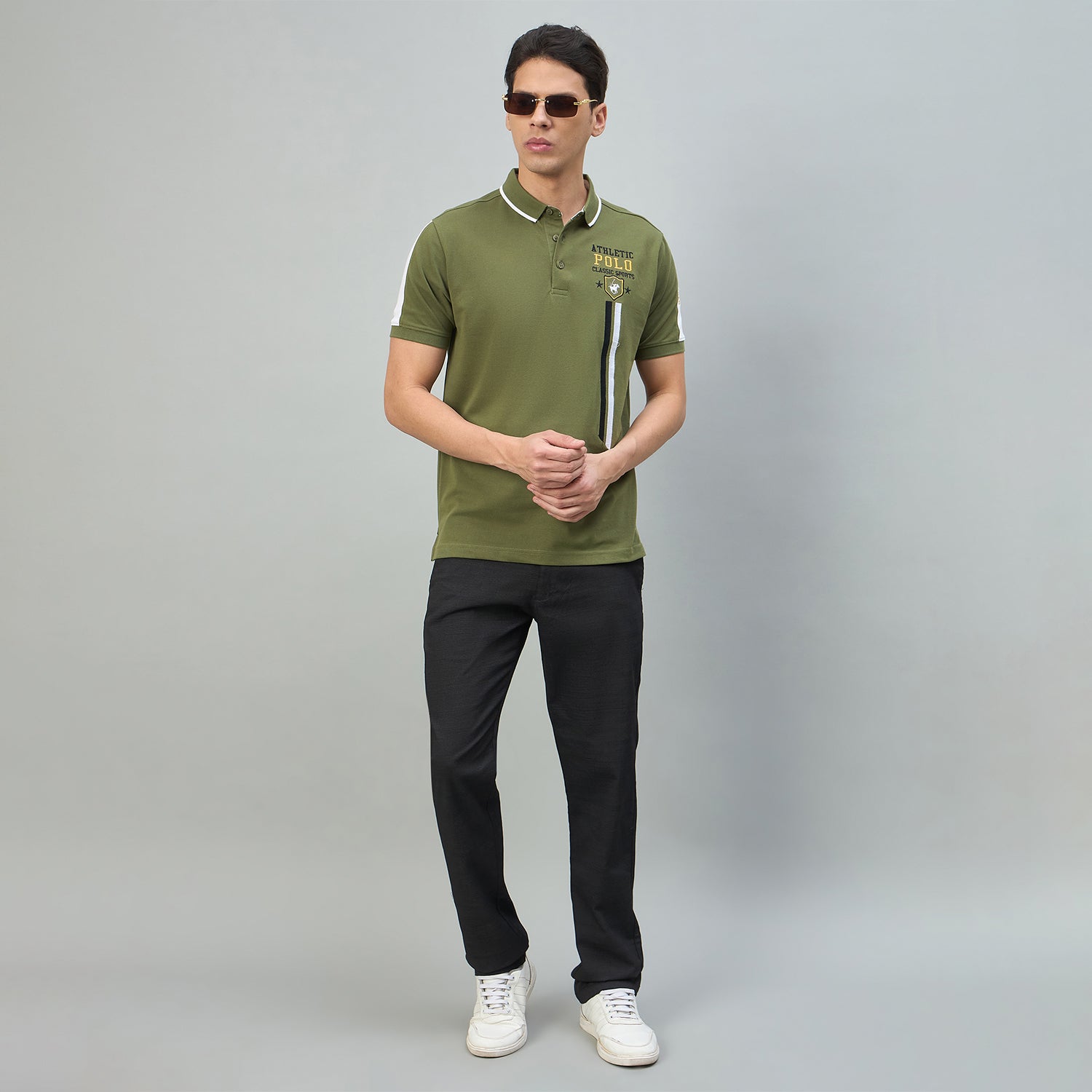 Duke Urban Men Solid Half Sleeve Slim fit Polo Tshirt (LF7552)