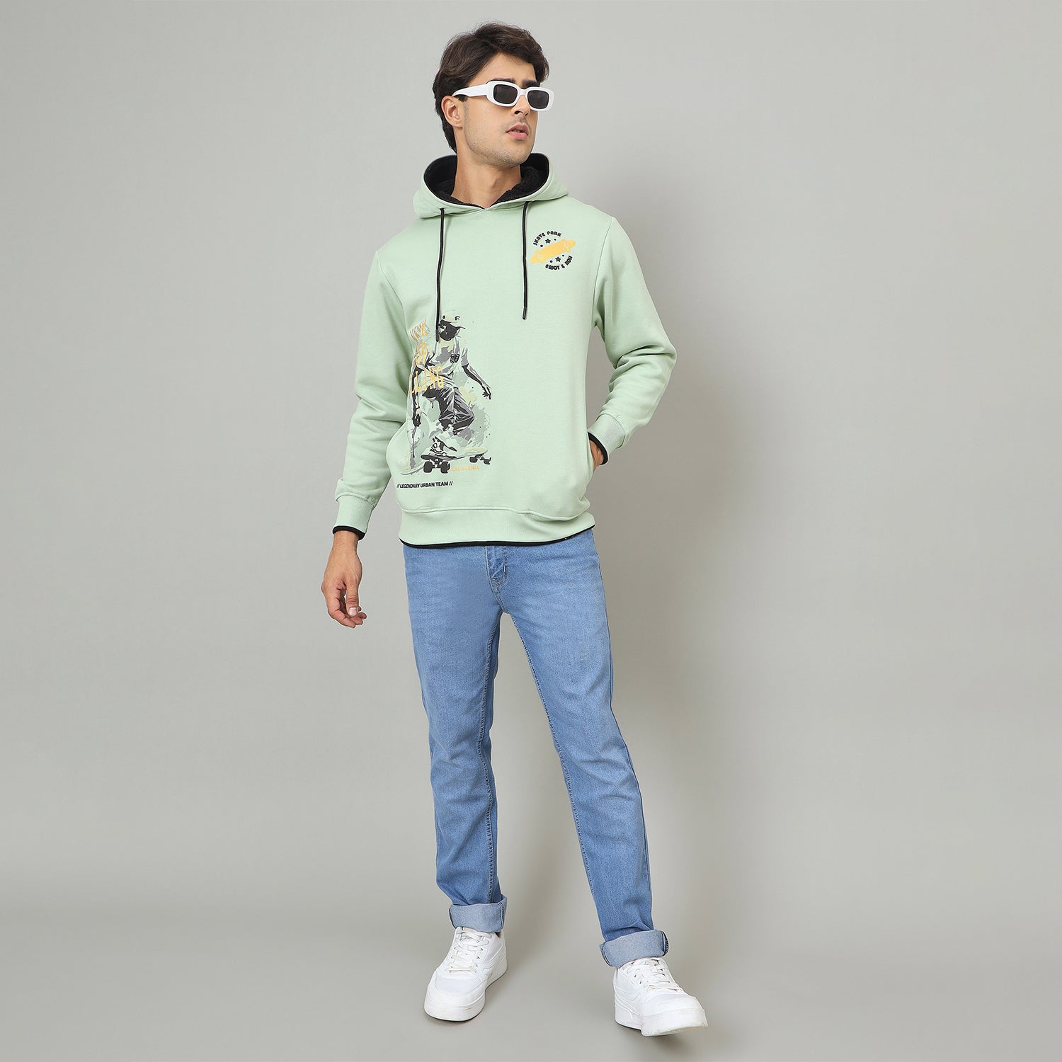 Duke Urban Men Hooded Regular Sweatshirt (LF6391)