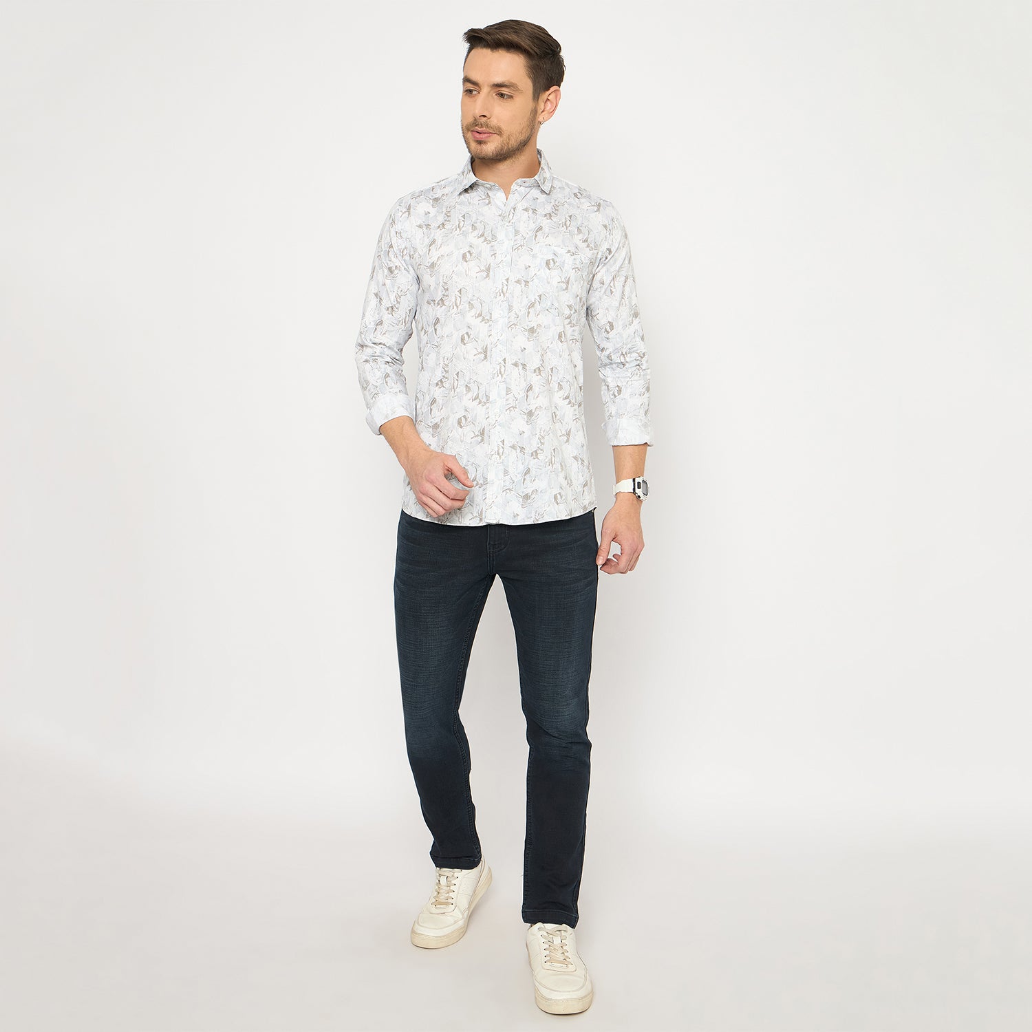 Duke Urban Men Full Sleeve Cotton Shirt (SDO8PRAR)