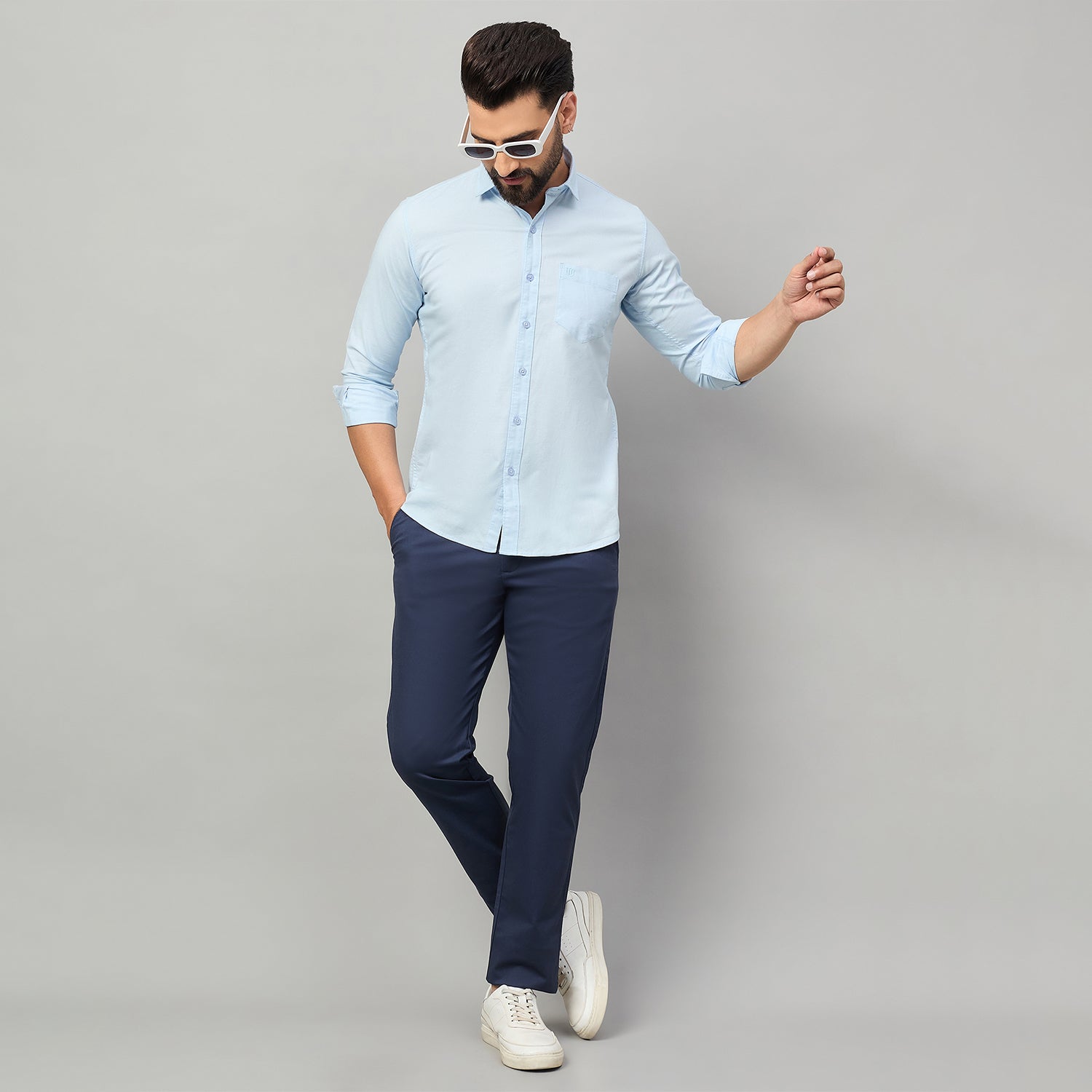 Duke Urban Men Full Sleeve Cotton Shirt (SDO8PLOB)