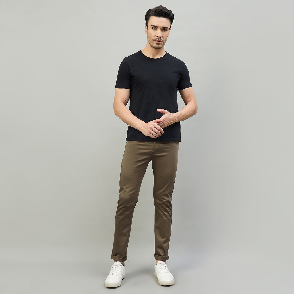 Duke Men Non-Denim Solid Casual Trouser (SDT4666R)