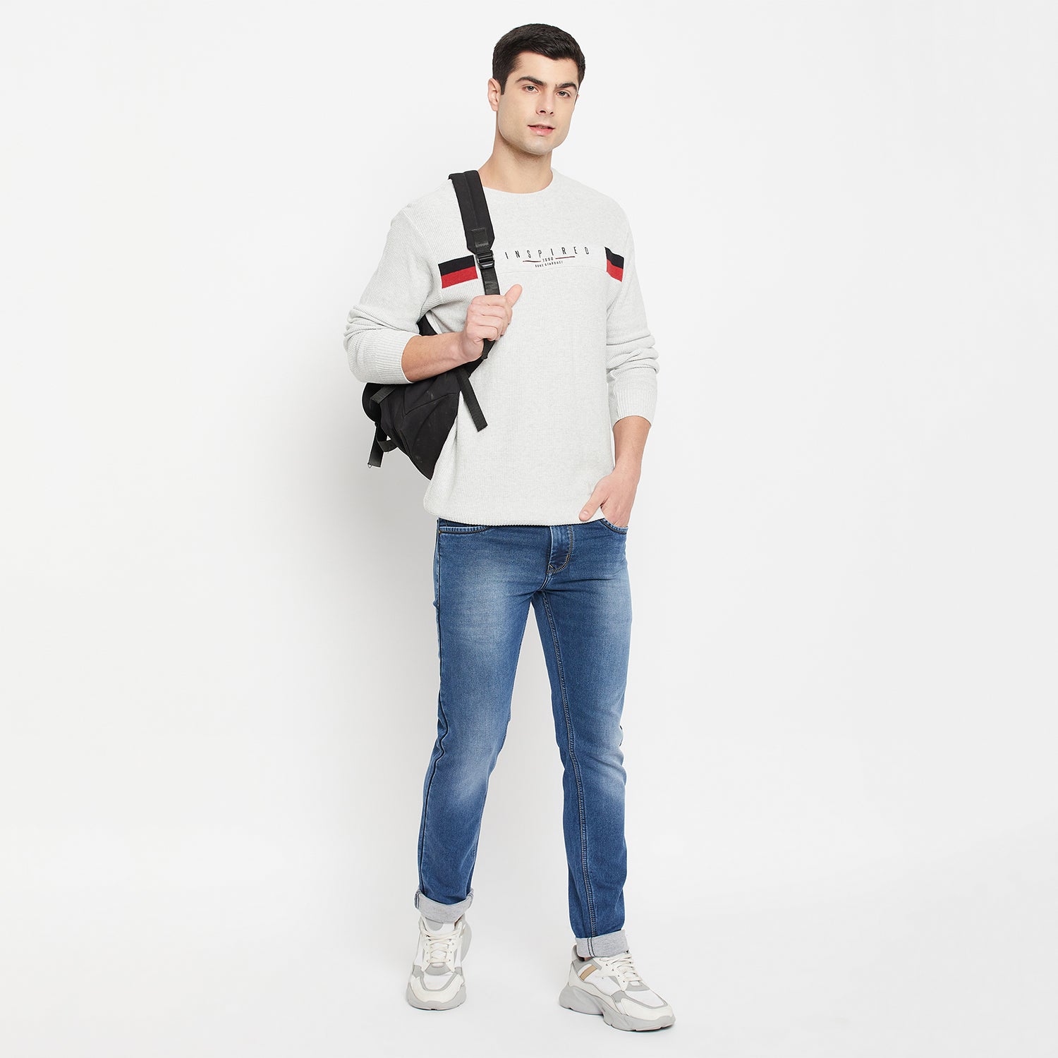 Duke Urban Men Full Sleeve Round Neck Pullover (SDS674)