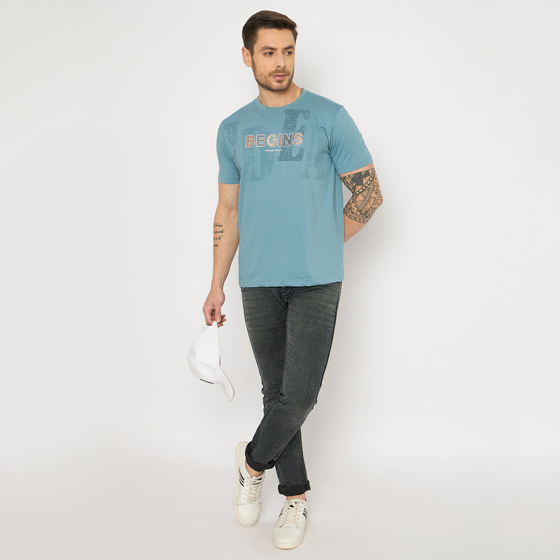 Duke Urban Men Half Sleeve Cotton Tshirt (LF7421)