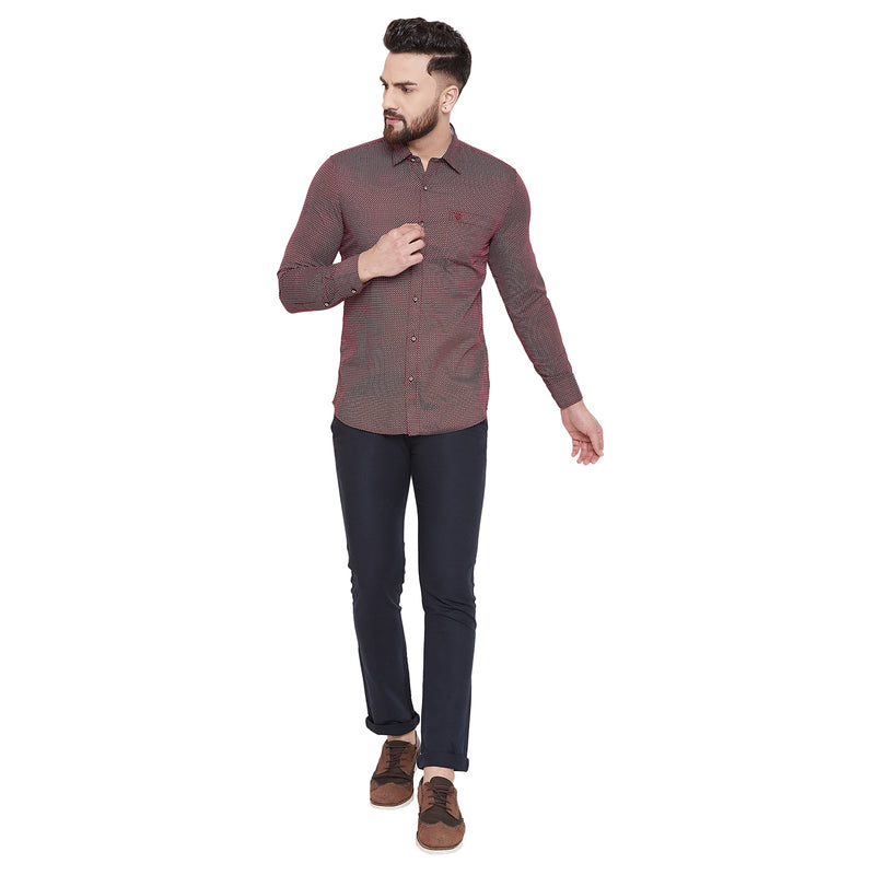 Duke Urban Men Full Sleeve Cotton Shirt (O55BCKQ)