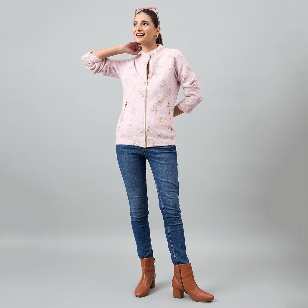 Duke Urban Women Full Zip Regular Sweatshirt (LFX976)