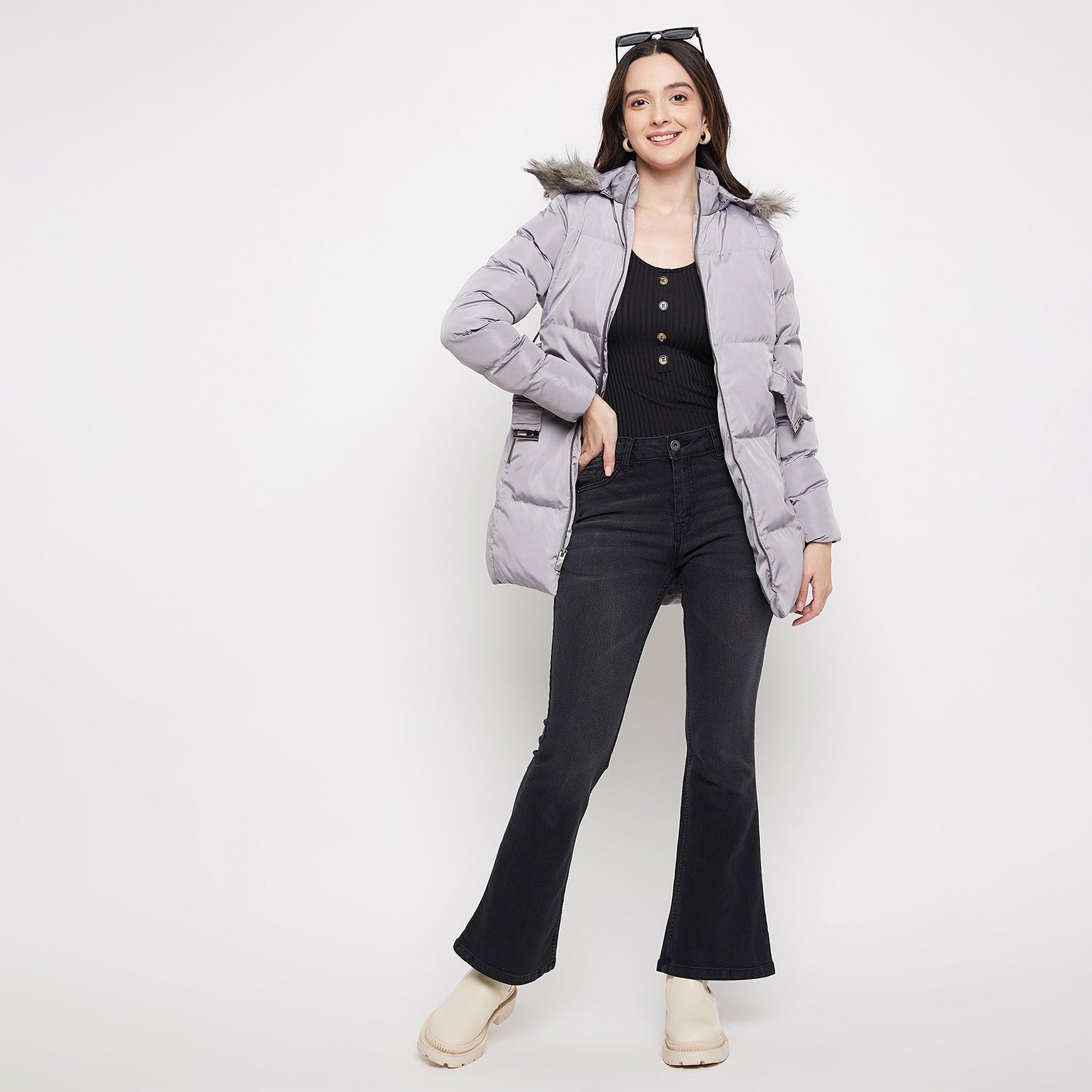 Duke Urban Women Full Sleeve Long Jacket (SDZ4017)