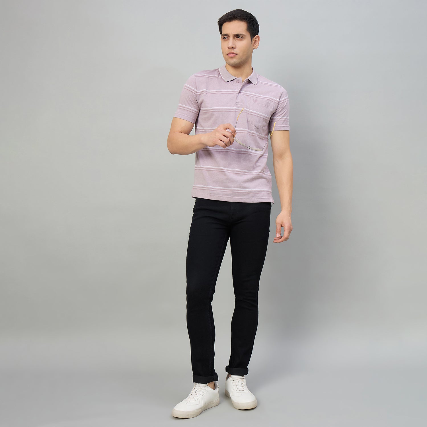 Duke Men Half Sleeve Cotton Regular Fit Casual T-shirt (LF7985)