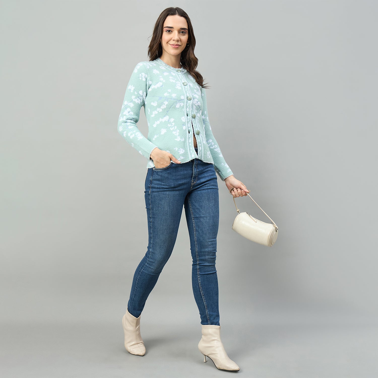 Duke Urban Women Full Sleeve Short Sweater (SDS1331)