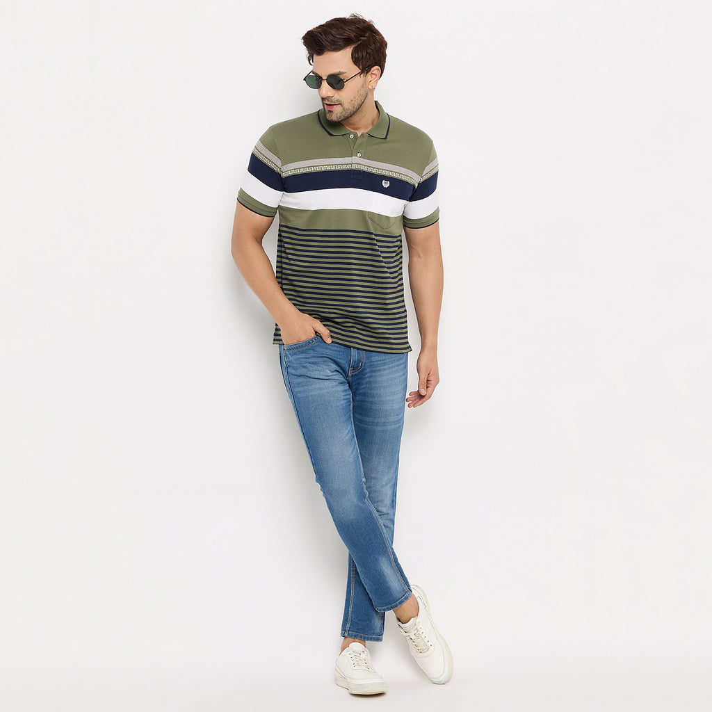 Duke Stardust Men Half Sleeve Cotton T-shirt (LF7212)