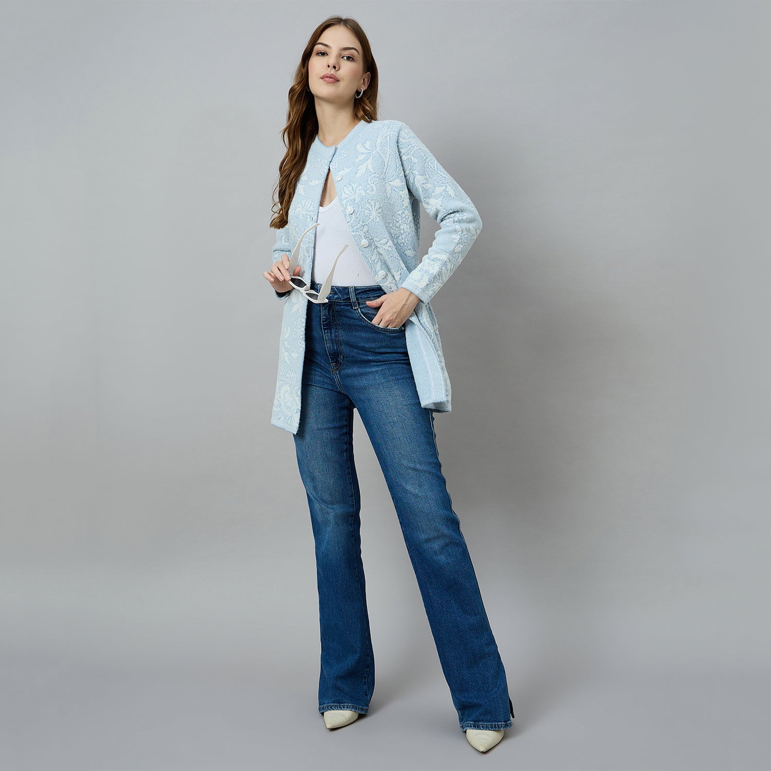 Duke Urban Women Long Coat Shortstyle Cardigan (ONSDS107)