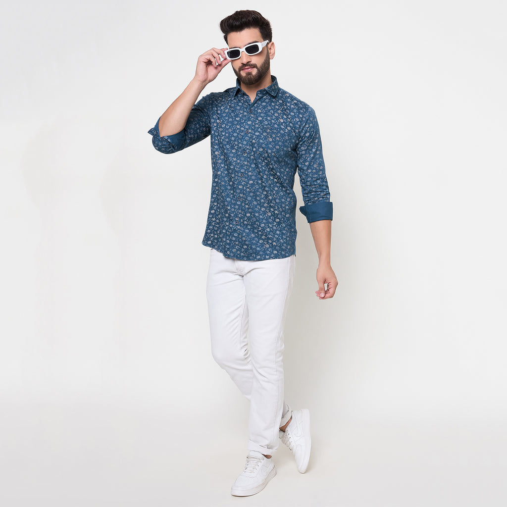 Duke Urban Men Full Sleeve Cotton Shirt (SDO8PRN)