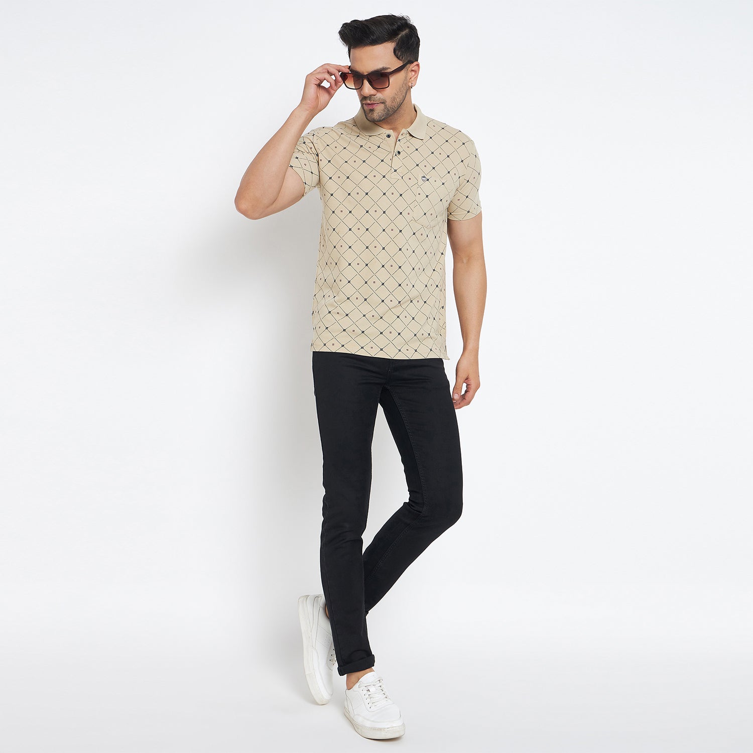 Duke Stardust Men Half Sleeve Cotton T-shirt (MLF7116)