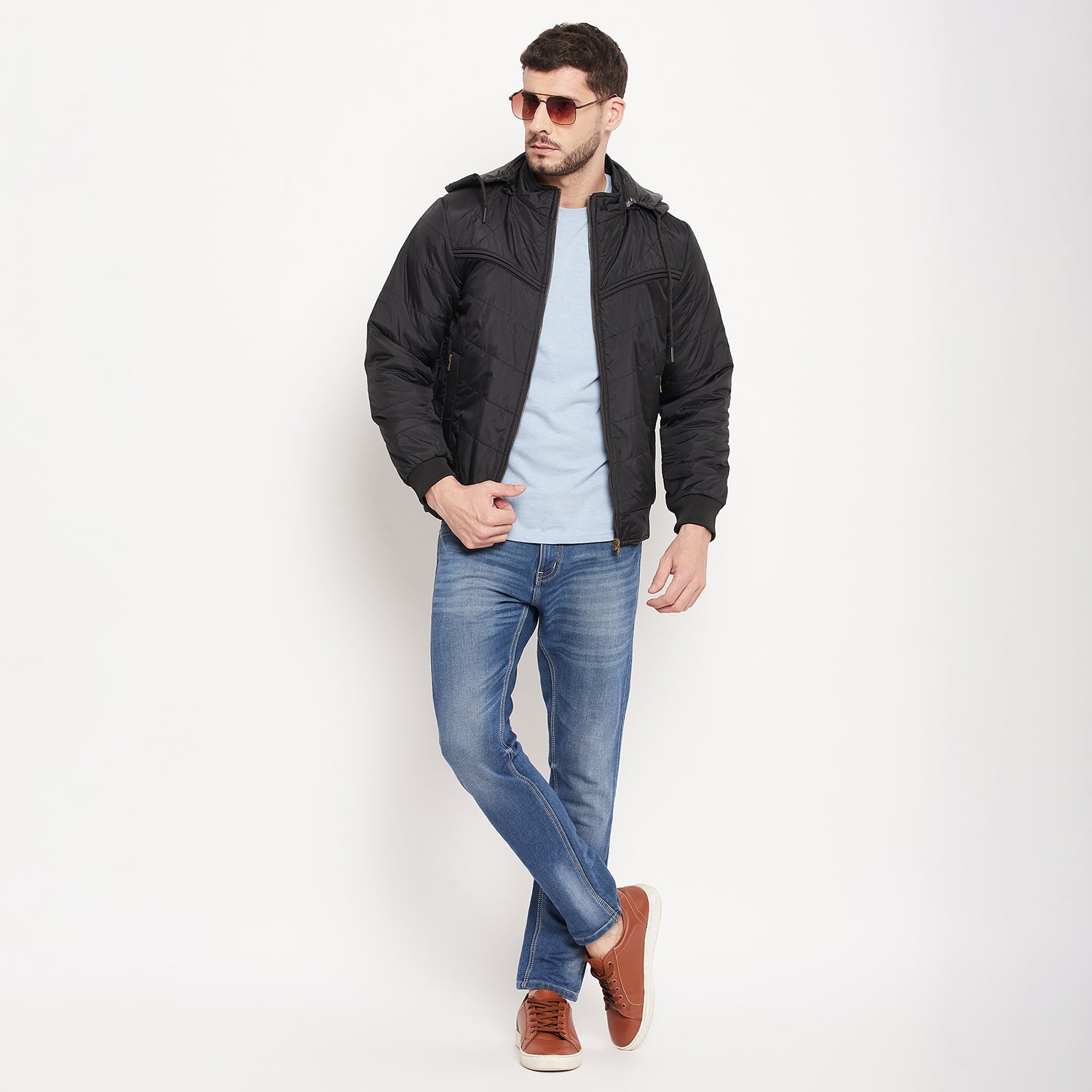 Duke Urban Men Full Sleeve Hooded Jacket (OSDZ1089)
