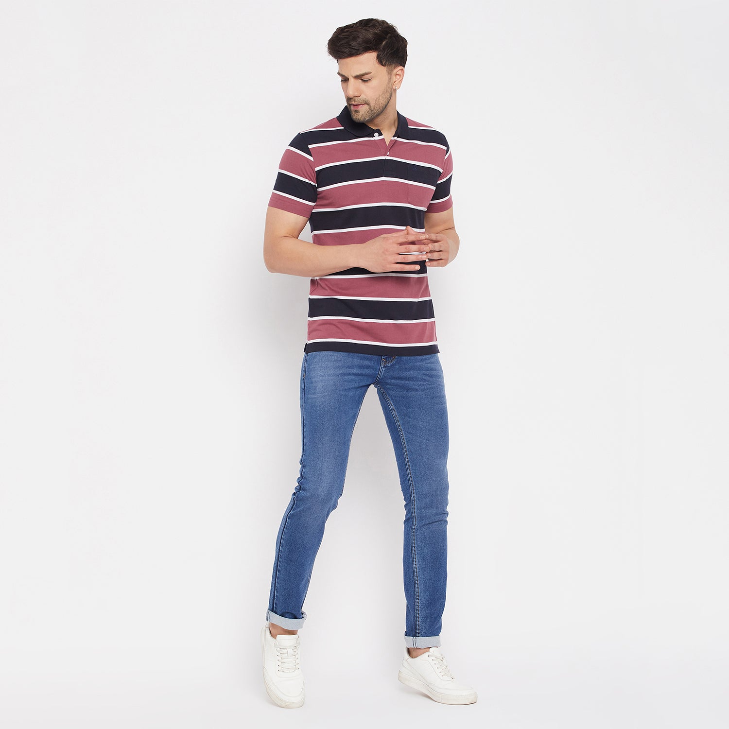 Duke Stardust Men Half Sleeve Cotton T-shirt (MLF1117)