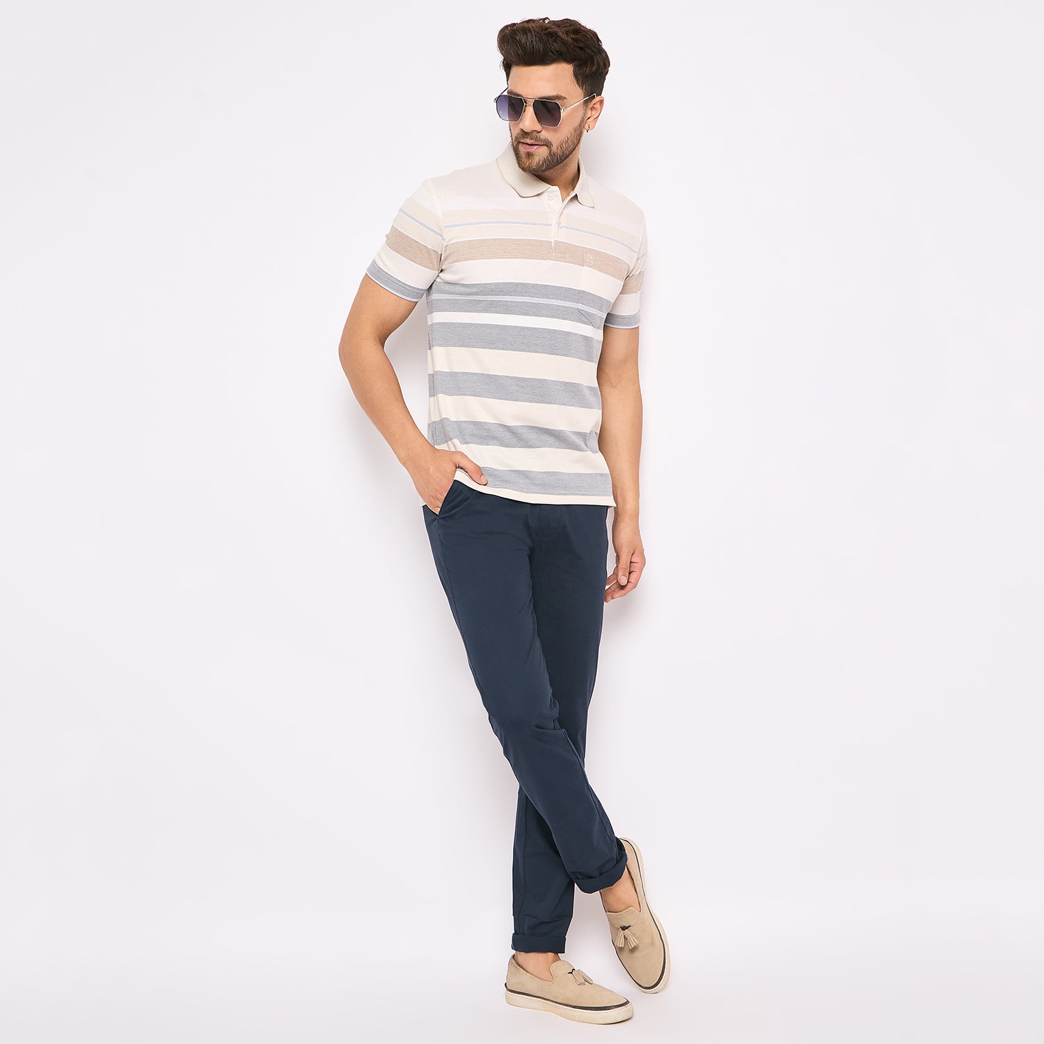 Duke Stardust Men Half Sleeve Cotton T-shirt (LF7255)
