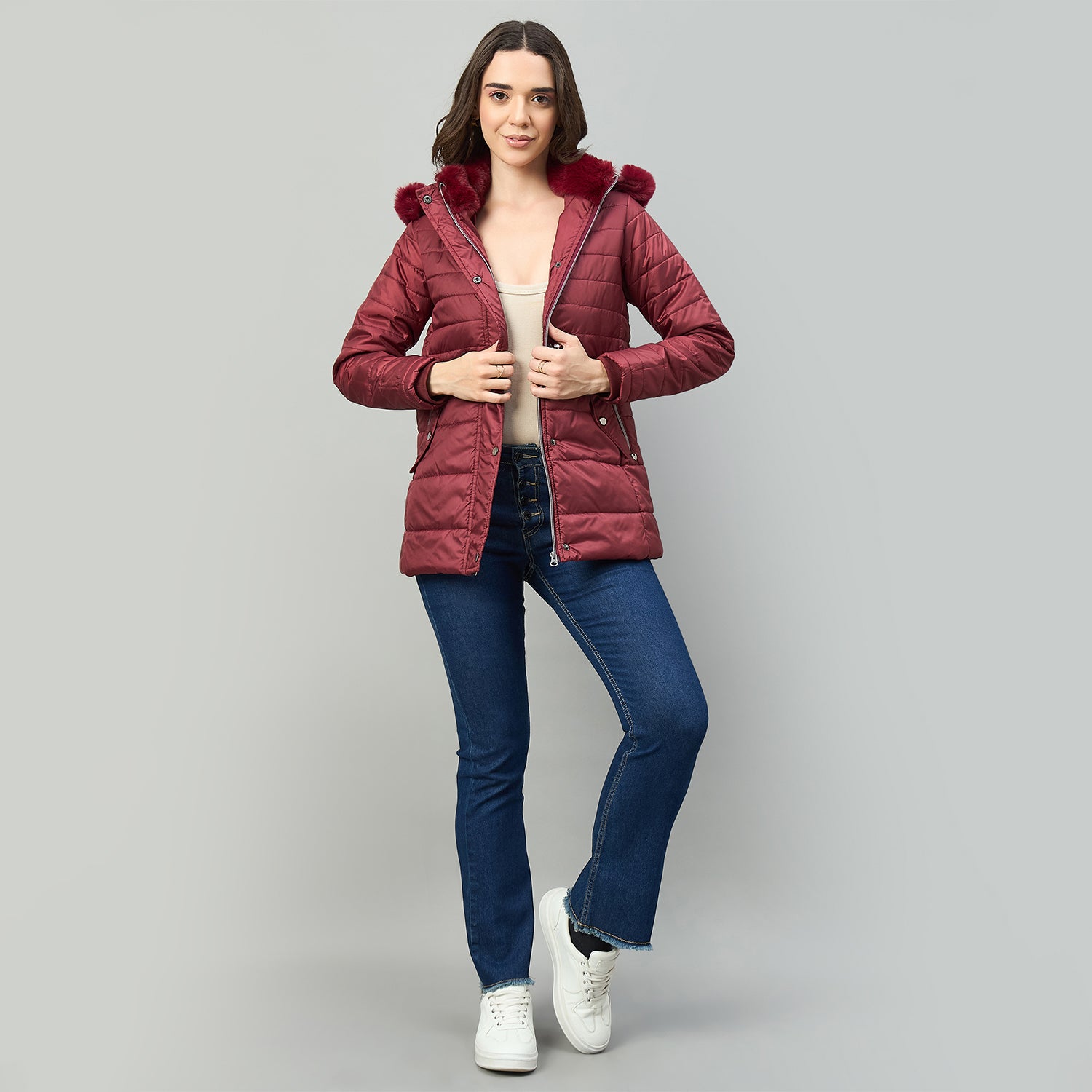 Duke Urban Women Short Style Long Length Jacket (SDZ4229)