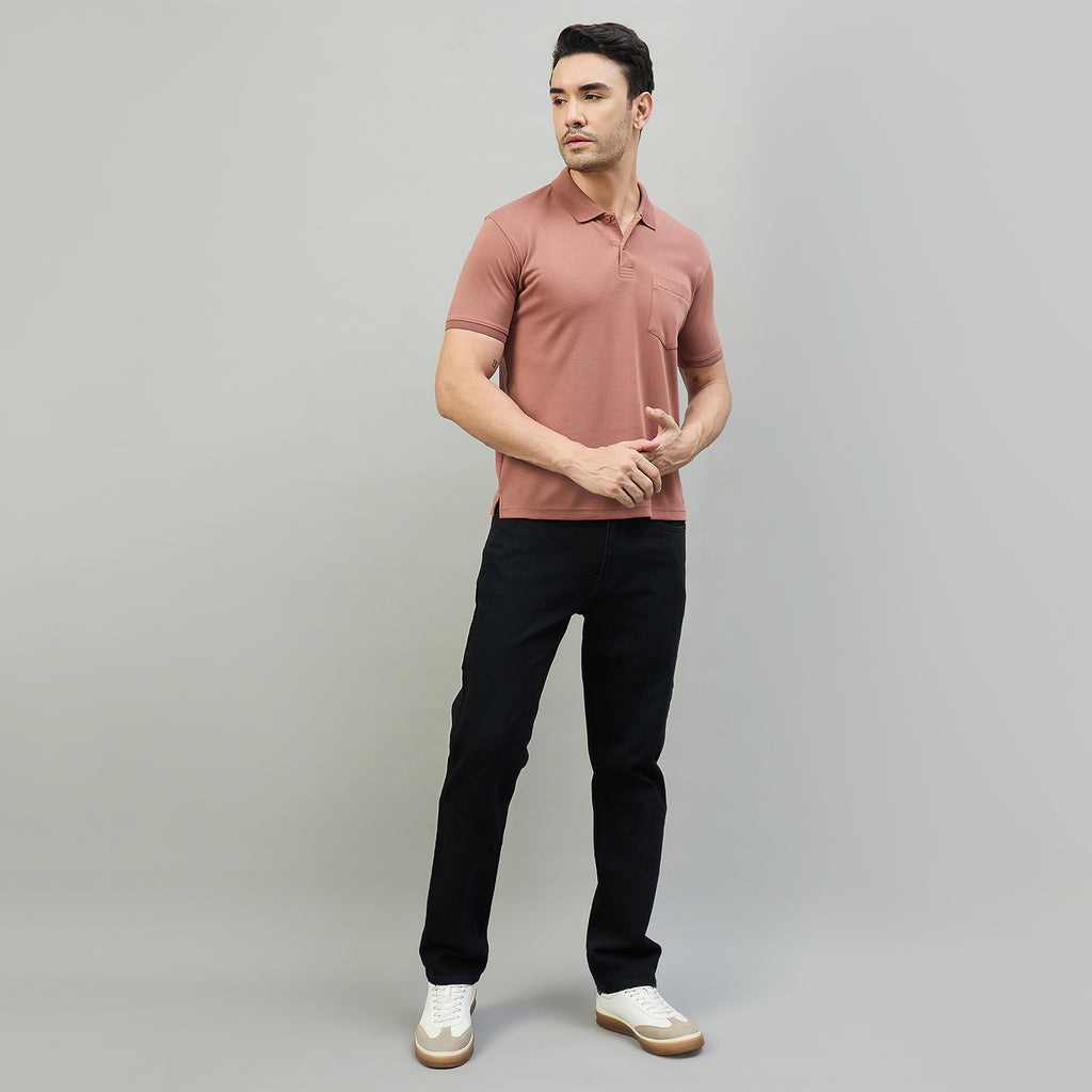 Duke Men Half Sleeve Cotton Smart Fit Casual T-shirt (SD75)