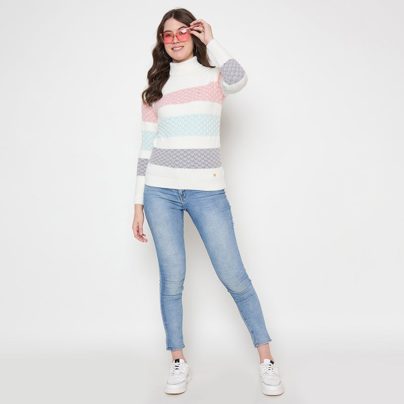 Duke Urban Women Full Sleeve High Neck Pullover (SDS1397)