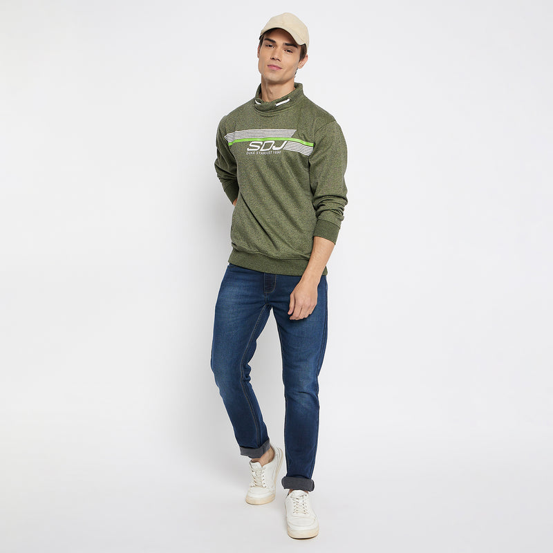Duke Urban Men Cowl Neck Sweatshirt (LF3813)