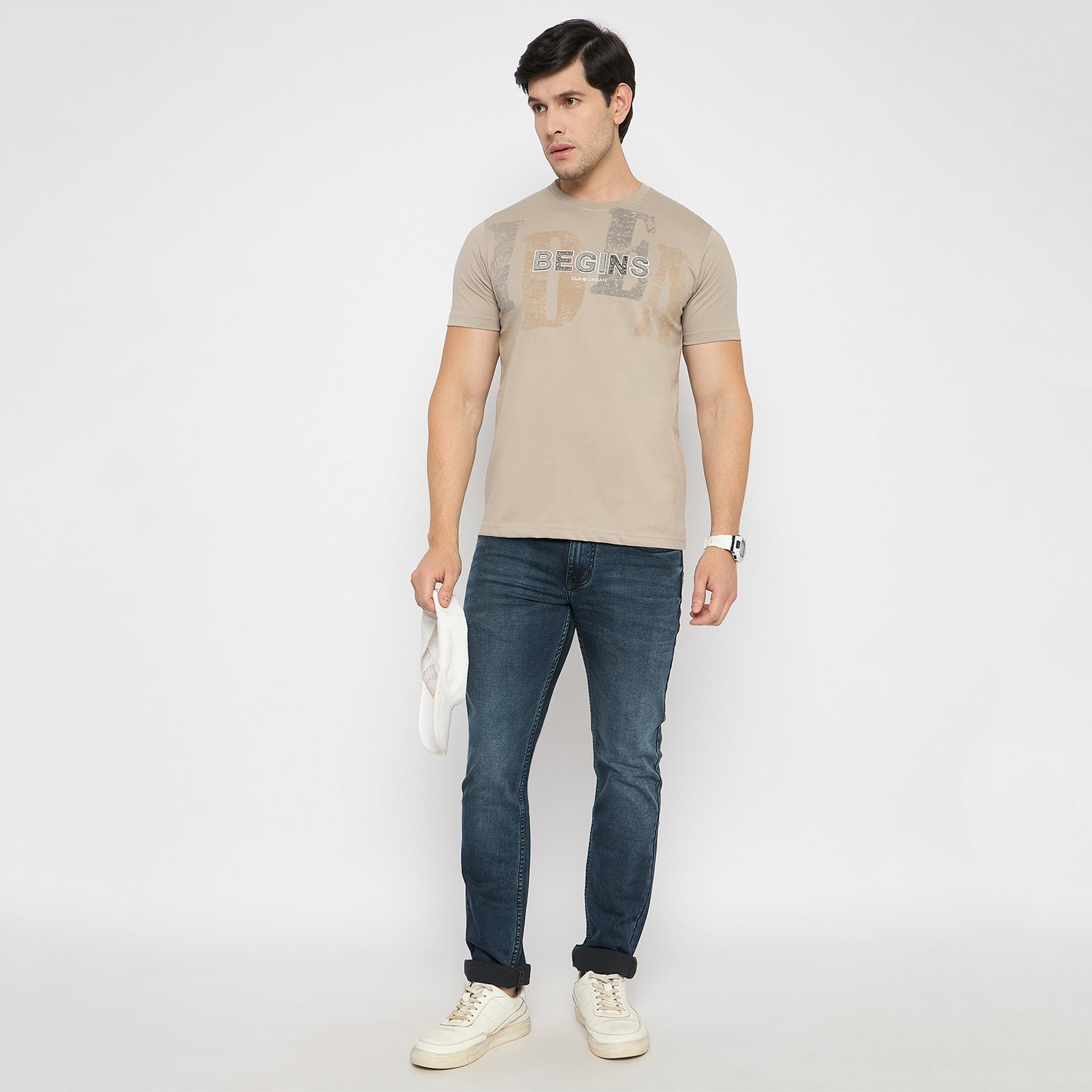 Duke Urban Men Half Sleeve Cotton Tshirt (LF7421)