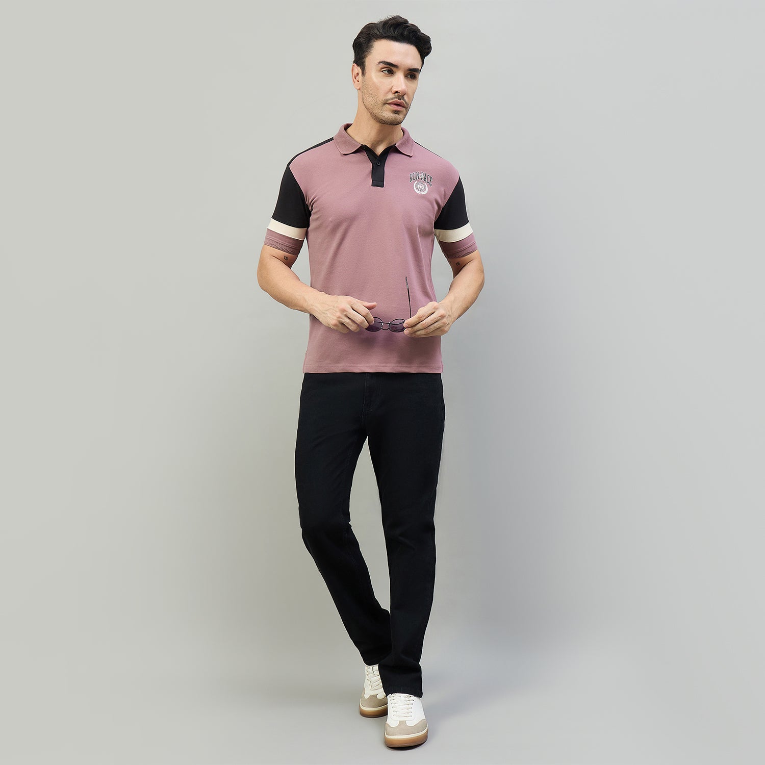 Duke Urban Men Half Sleeve Cotton Regular Fit Casual T-shirt (LF7962)