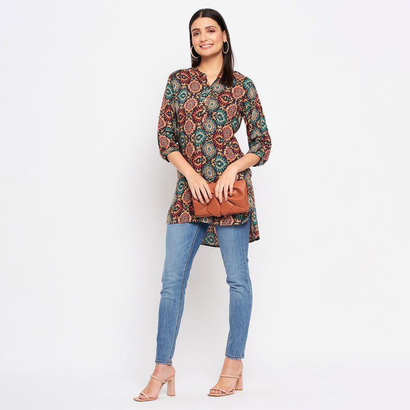 Duke Stardust Women 3/4 Sleeve Printed Tunic (SDX4111)