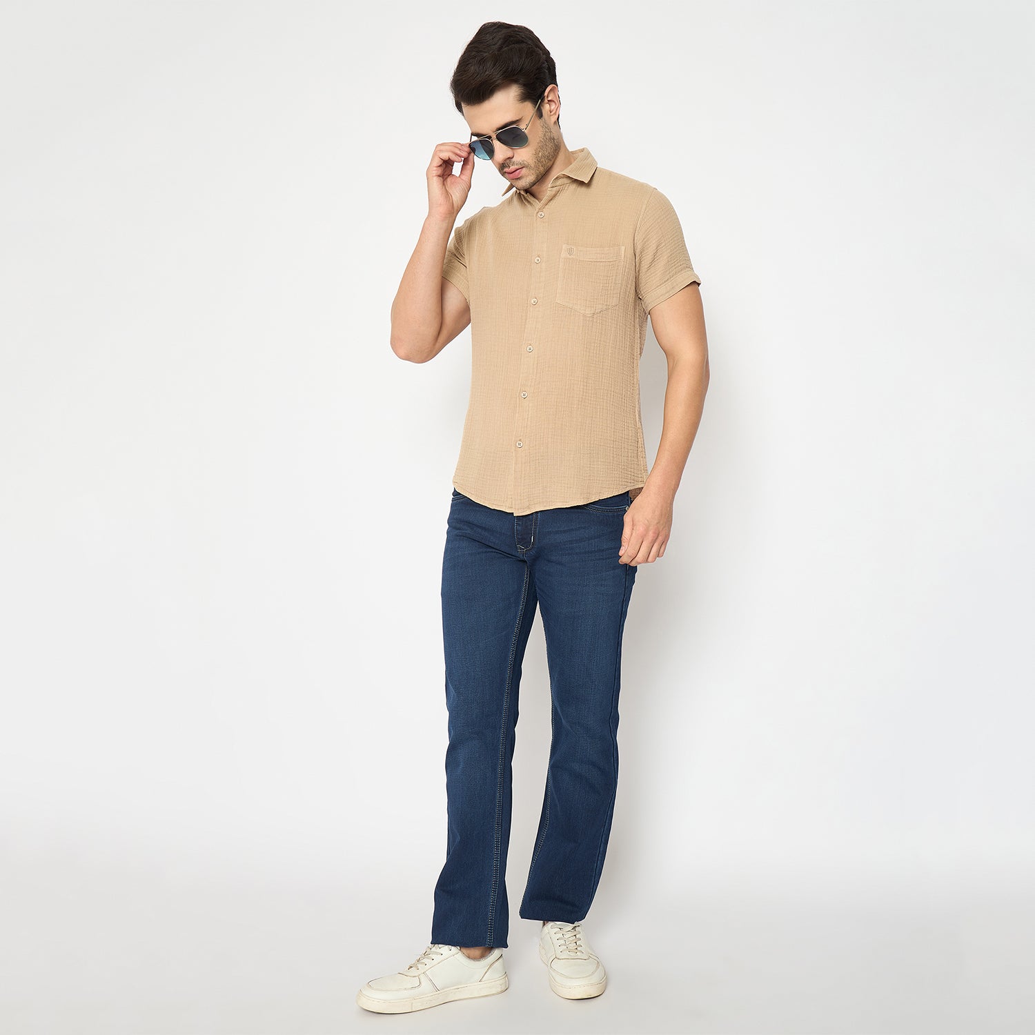 Duke Urban Men Half Sleeve Cotton Shirt (SDO2PLA)