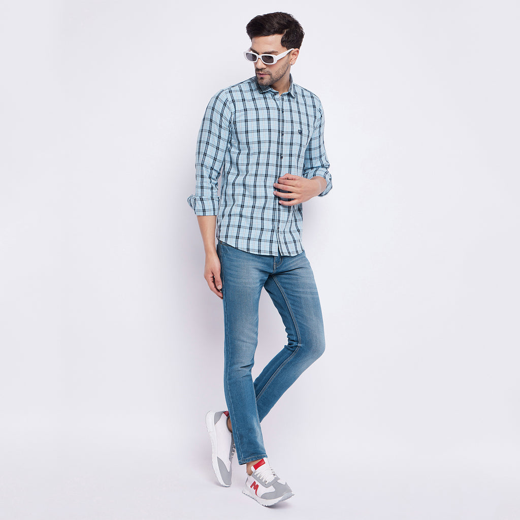 Duke Stardust Men Full Sleeve Cotton Shirt (SDO6CKB)