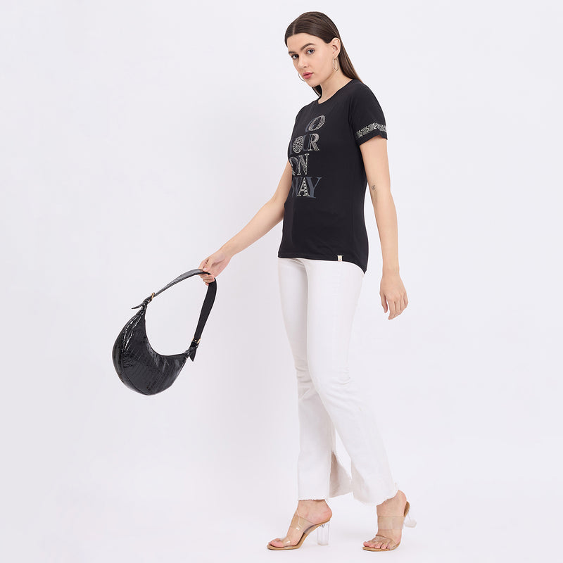 Duke Urban Women Short Sleeve Round Neck Top (LFX3282)