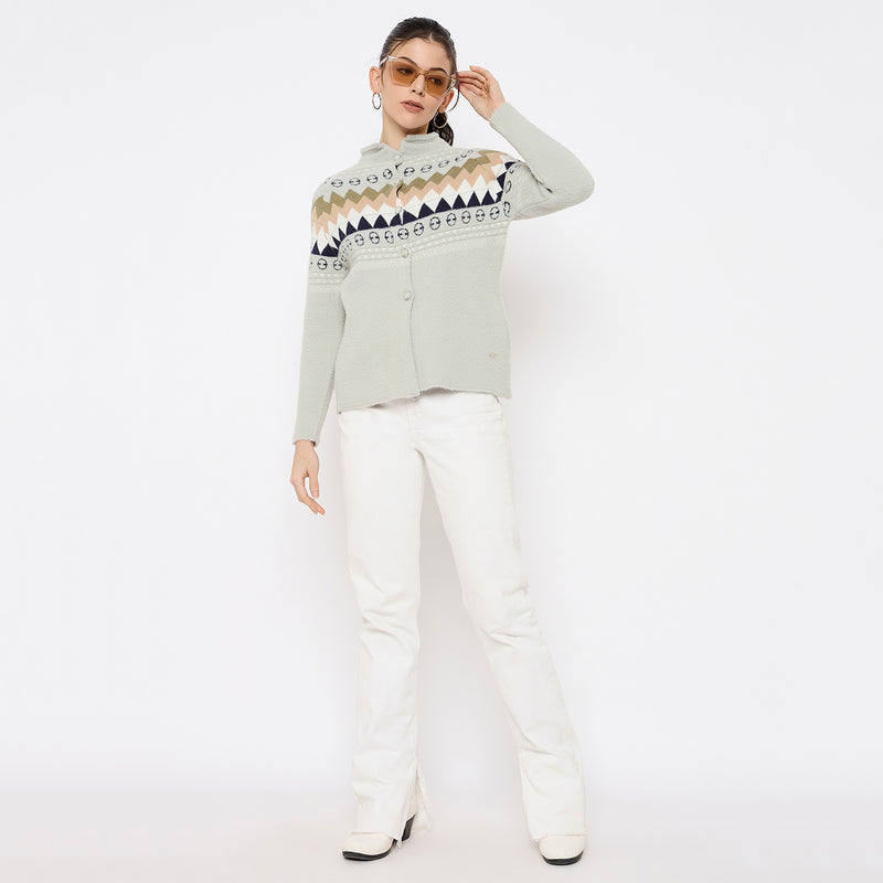 Duke Urban Women Full Sleeve Front Open Sweater (SDS1355)