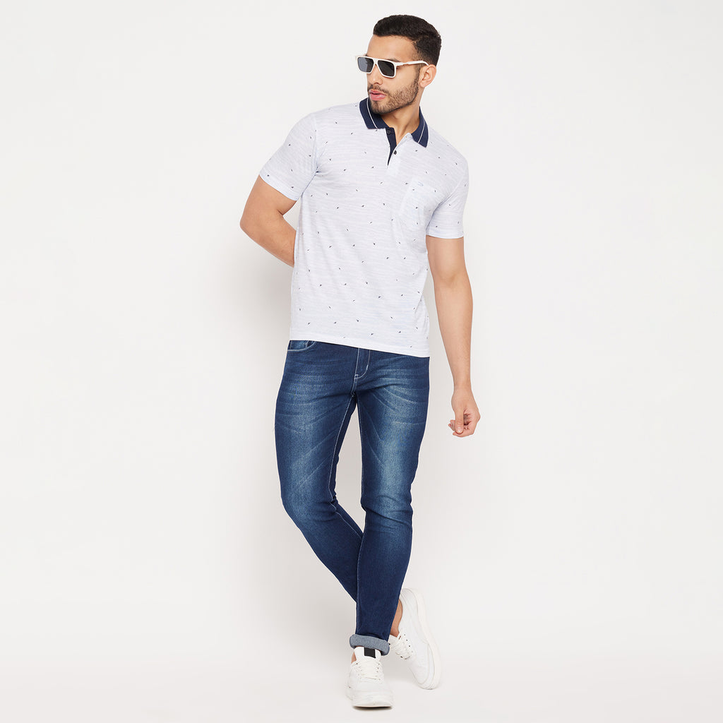 Duke Stardust Men Half Sleeve Polo Neck Cotton T-shirt (4260)