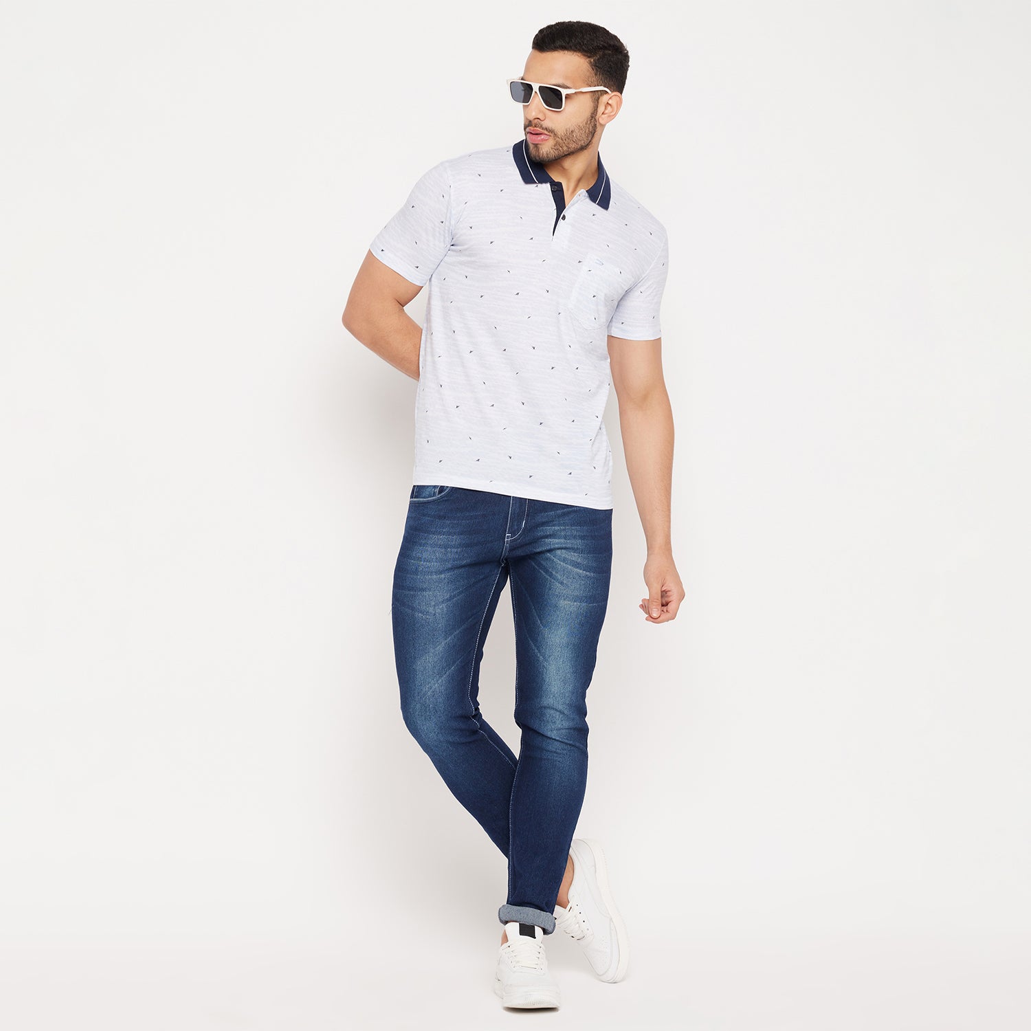 Duke Stardust Men Half Sleeve Polo Neck Cotton T-shirt (4260)