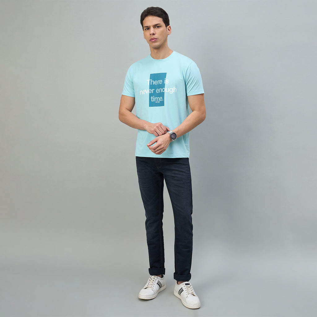 Duke Urban Men Graphic Print Half Sleeve Round Neck Casual Tshirt (LF7596)
